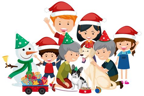 family christmas clip art